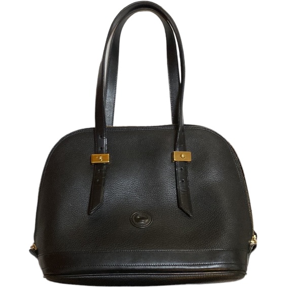 Dooney & Bourke Handbags - Dooney & Bourke Black All Weather Leather, Serial # A7 049069, Made in the USA